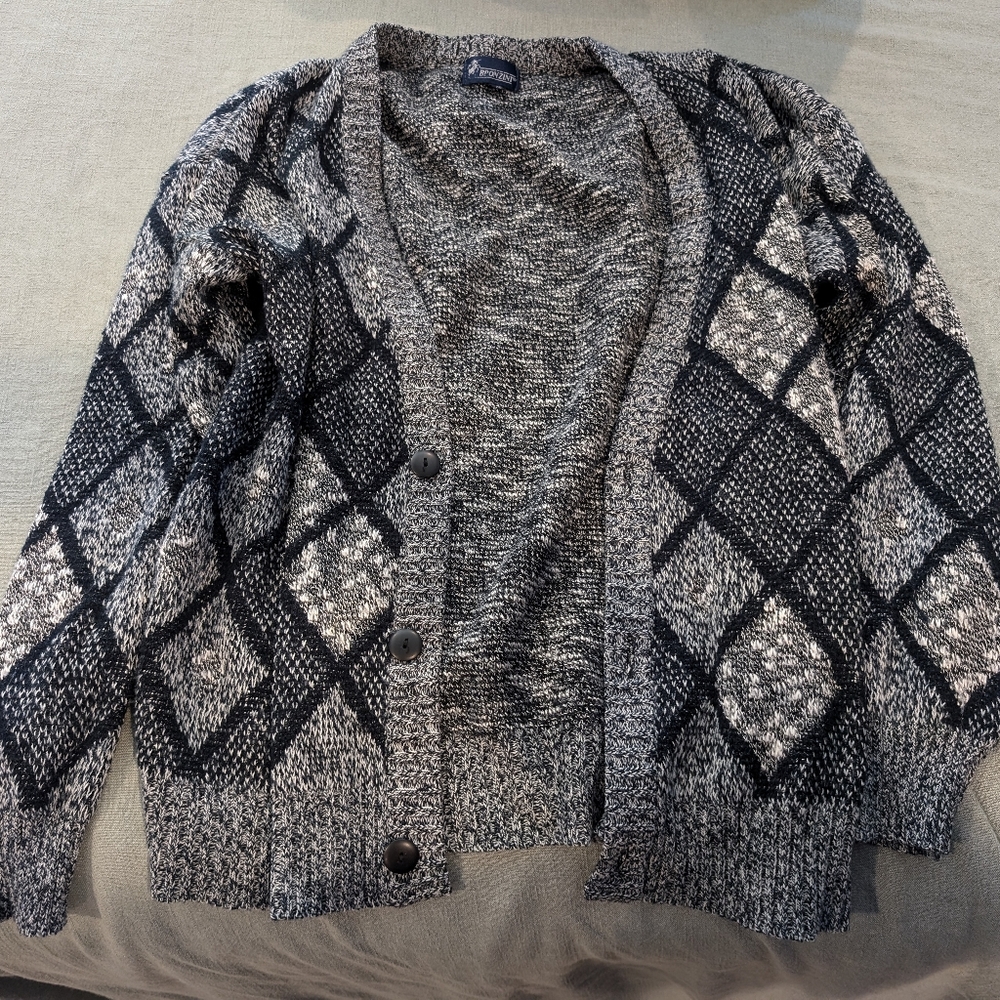 Diamond grandpa sweater